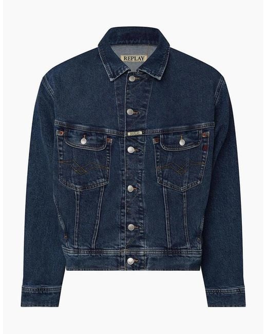Replay Blue Fit Jacket for men