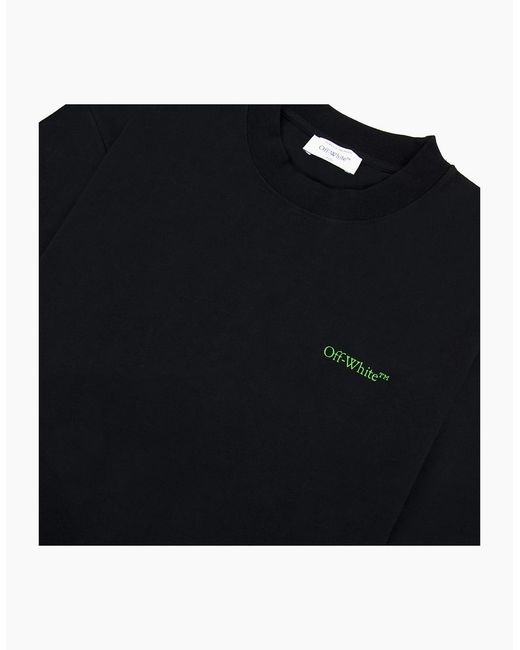 Off-White c/o Virgil Abloh Black Off Moon Cam Arrow Skate S/S T Shirt for men