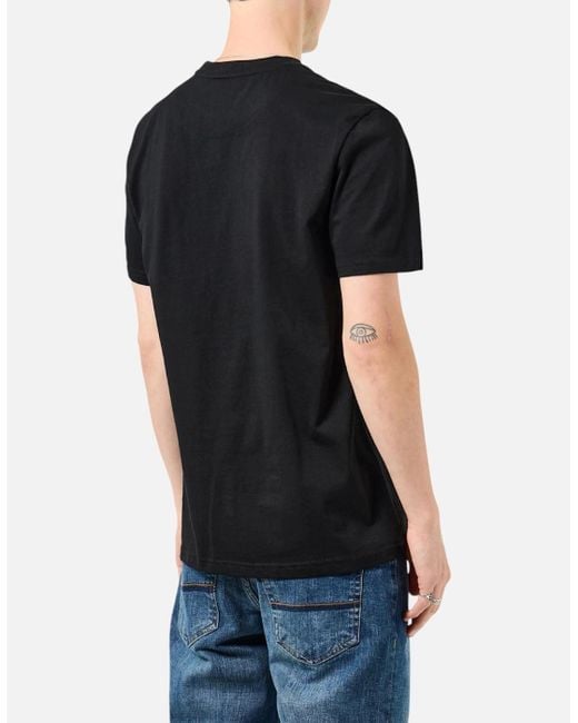 Weekend Offender Black T Shirt Leo Gregory Graphic Print Crew Neck Casual Cotton for men