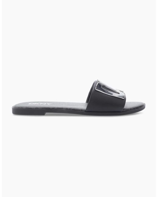 DKNY Blue Wanda 2 Flat Sliders