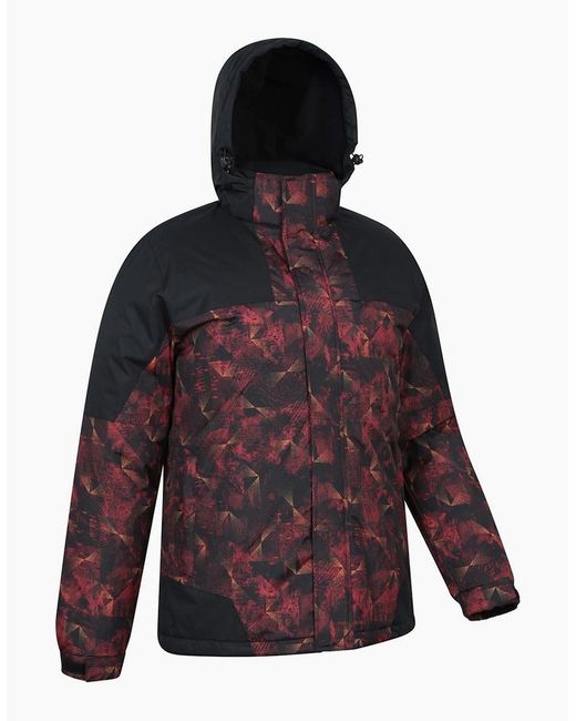 Mountain Warehouse Orange Shadow Ii Printed Ski Jacket for men