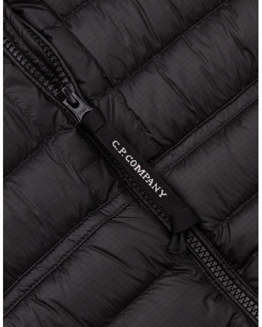 C P Company Black D.D. Shell Down Lens Gilet 999 for men