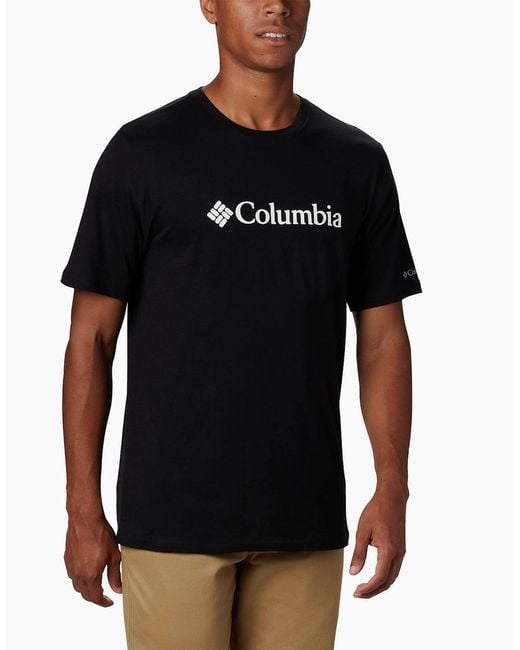 Columbia Black Basic Large Chest Logo T-Shirt