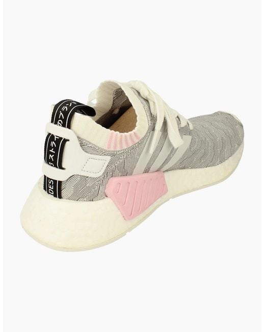 Adidas White Originals Nmd_R2 Pk Sneakers By9520