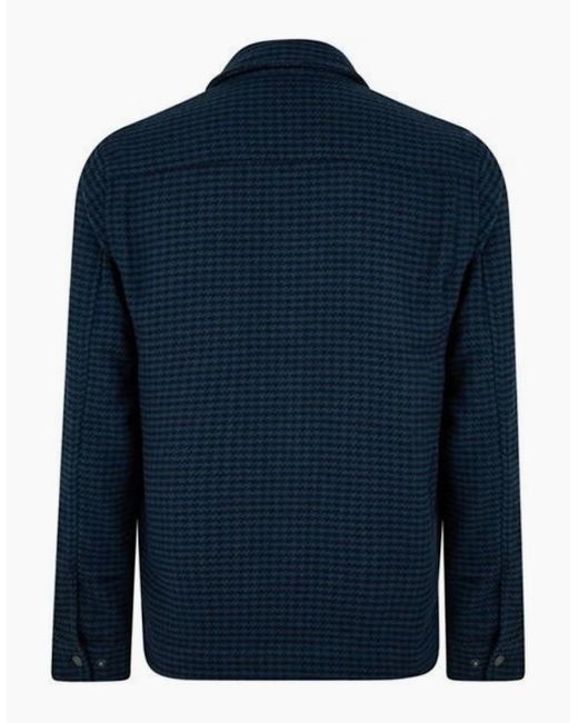 Lyle & Scott Blue Lyle & Scott Textured Muddy Jacket for men