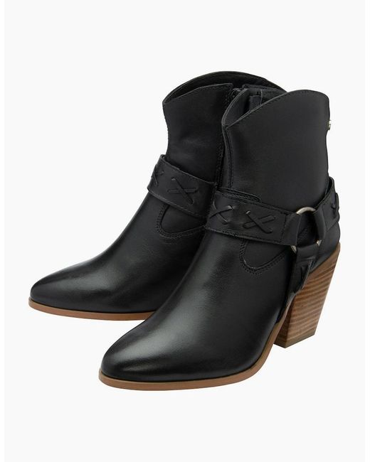 Ravel Black Argyll Ankle Boots