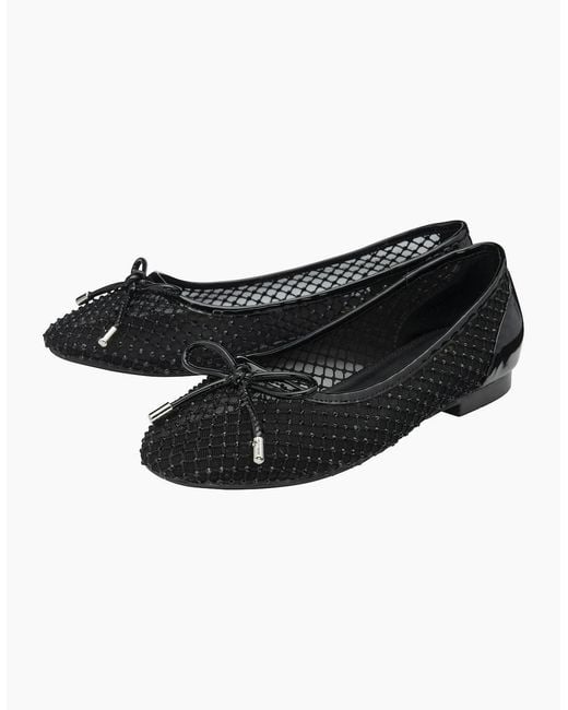 Lotus Black Americas Ballet Pumps