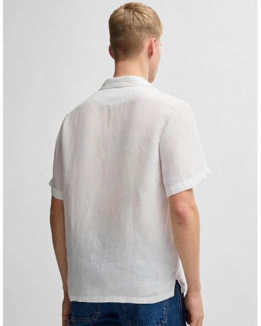 Boss White Boss Rayer Short Sleeve Shirt 50546244 for men