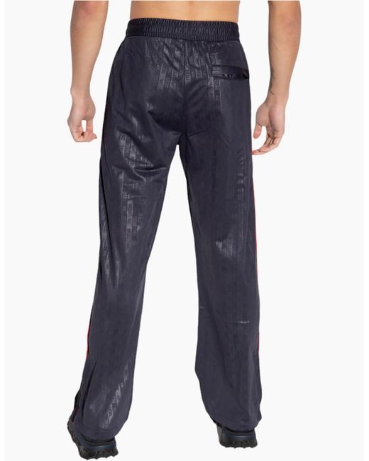 DIESEL Blue P-Mekanis 0Bhat Trousers Monogram Printed Straight Leg for men