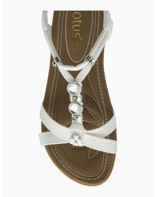 Lotus Metallic Daria Sandals