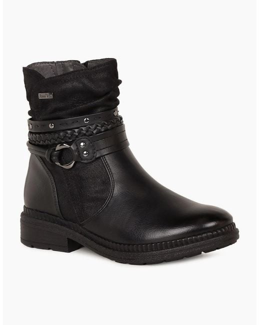 Softline Black Oregano Ankle Boots