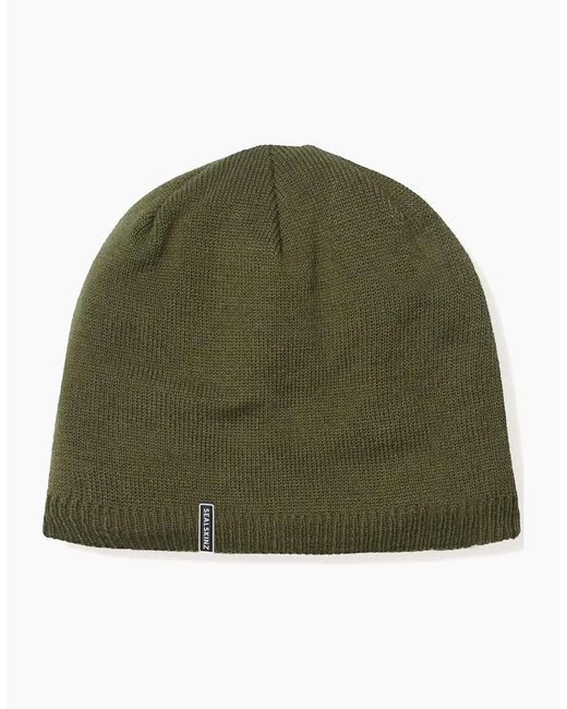 SealSkinz Green Cley Waterproof Fine Knit Beanie for men