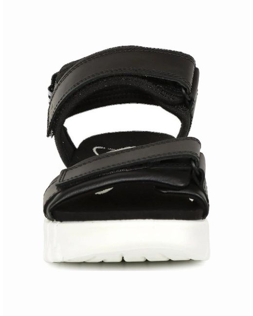 Ecco Black Gruuv Sol Sandals