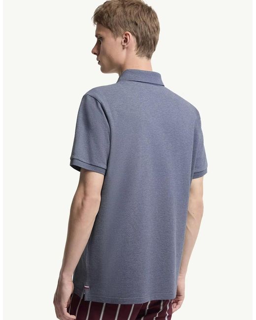 Moncler Blue Triple Logo Polo for men