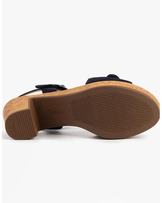 Gabor Black Fantastica Sandals Dark