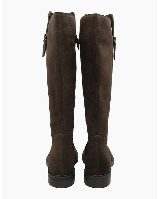 Ravel Black Ashington Low Heeled Knee High Boots