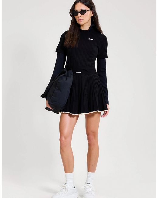 Ellesse Black The Court Knitted Tee