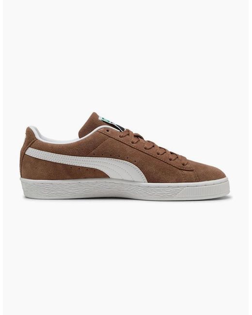 PUMA Brown Classic Suede Haute Coffee/ Trainers