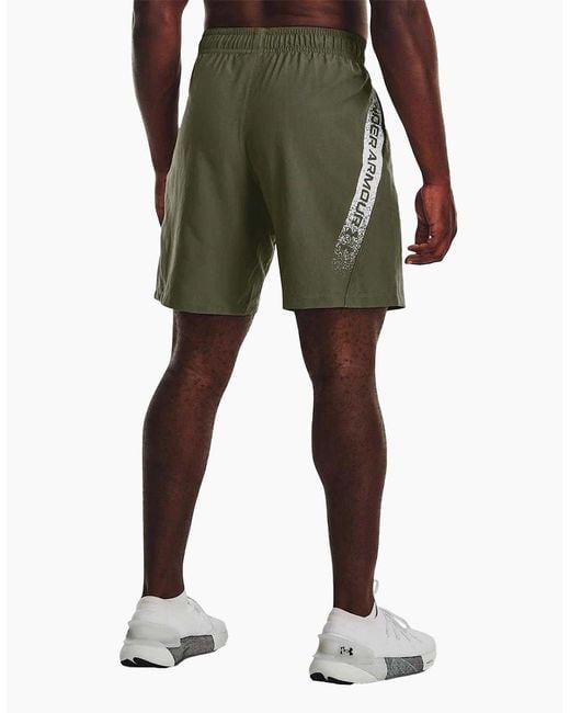 Under Armour Green Tech Wordmark Shorts for men