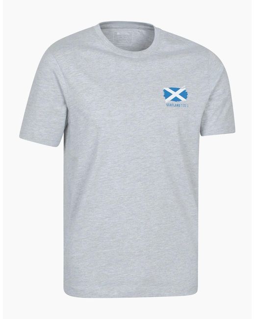 Mountain Warehouse Blue Scotland T-Shirt for men