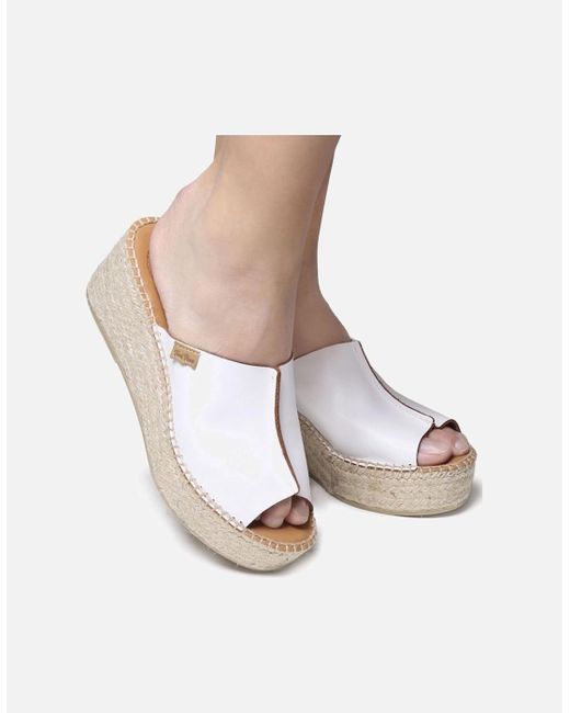 Toni Pons White Ivonne Wedge Heel Sandals