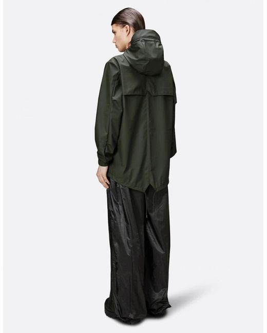 Rains Black Fishtail Jacket