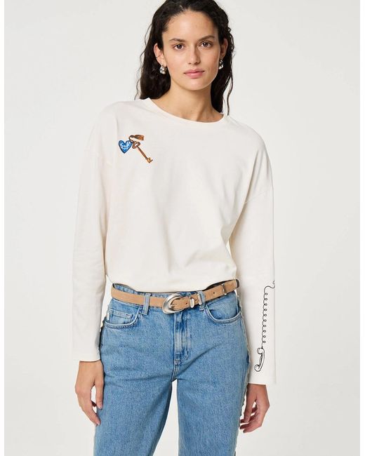 FABIENNE CHAPOT White Phileine Long Sleeve T Shirt