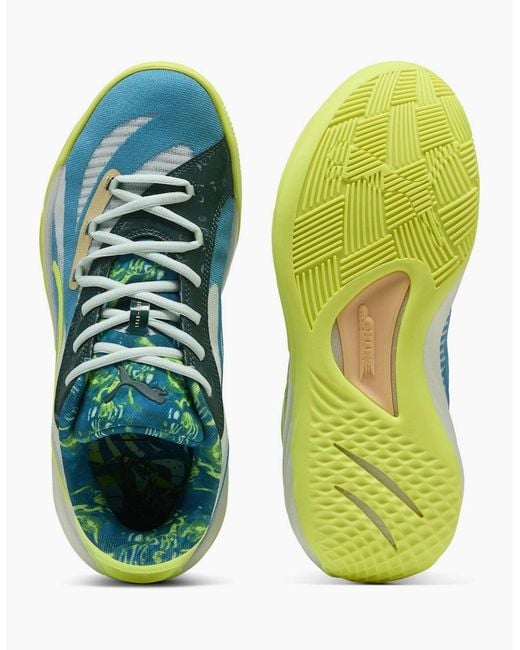 PUMA Green All Pro Nitro Hoops Dream Basketball Trainers for men