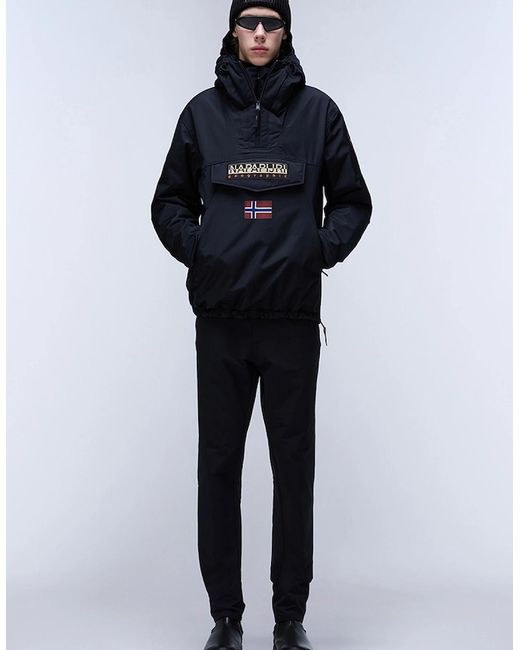 Napapijri Black Rainforest Next Anorak Jacket for men