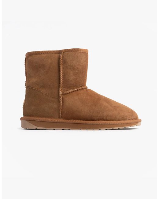 EMU Brown Australia Stinger Mini Sheepskin Boot Chestnut