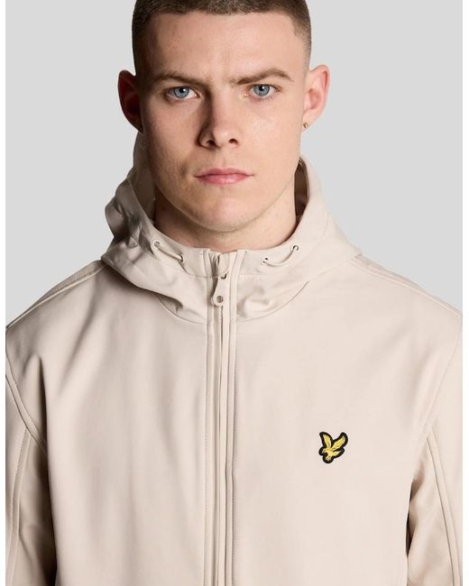 Lyle & Scott Natural Mesh Lined Softshell Jacket for men