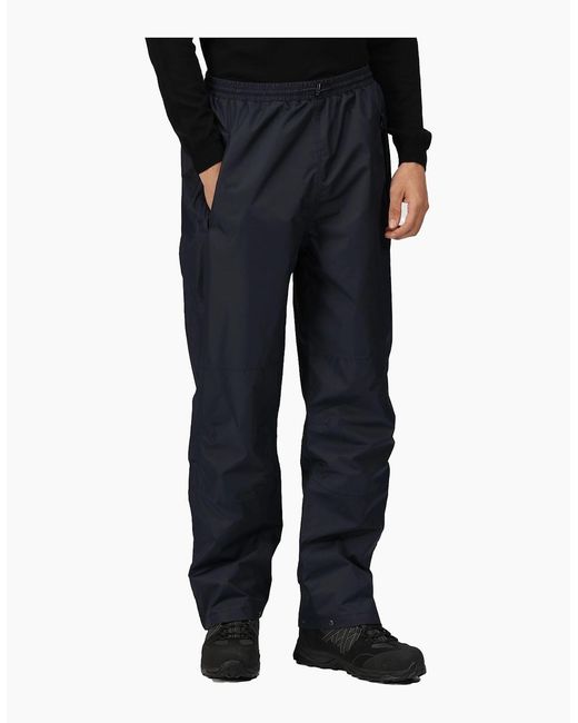 Regatta Blue Professional Waterproof Breathable Trousers for men