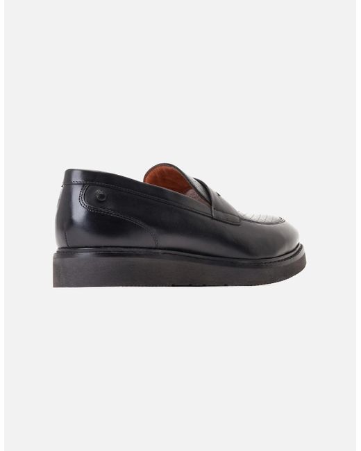 Base London Blue Sid Penny Loafers for men
