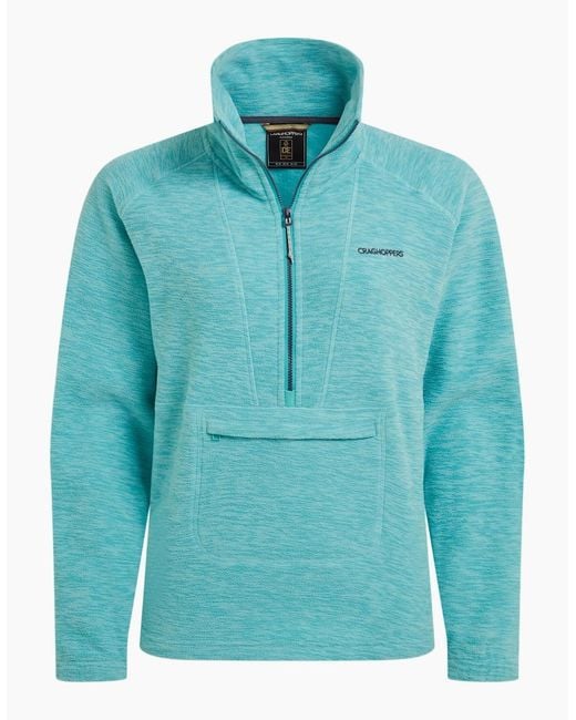Craghoppers Blue Ladies Esk Ii Half Zip Fleece Top