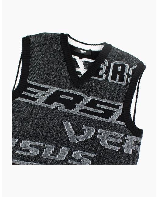 Versus  Black Versace Versus Knitted Vest Top for men