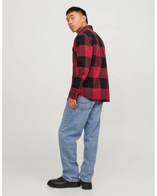 Jack & Jones Red Oshirtls for men