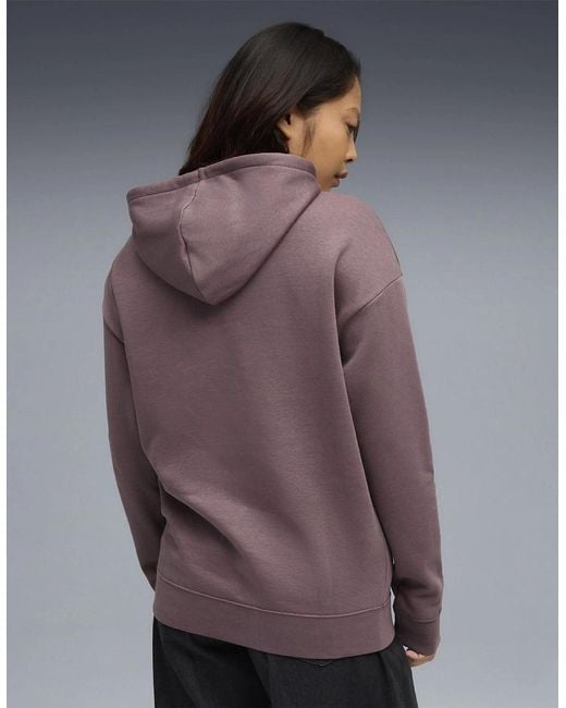 PUMA Purple Class Relaxed Overhead Tech Fleece Hoodie