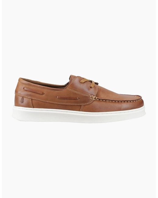 Hush Puppies Brown Madden Boat Shoe Boat & Deck Shoes Tan for men