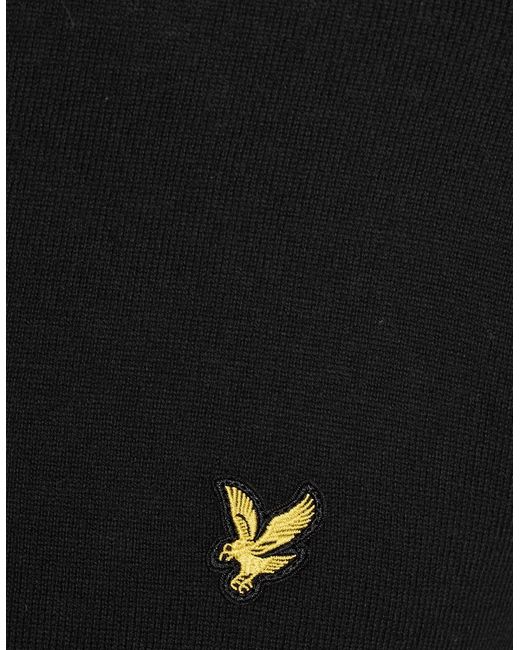 Lyle & Scott Black Performance 1/4 Zip Jumper for men