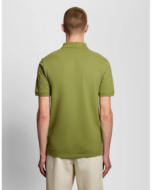 Lyle & Scott Green Cotton Polo Shirt for men