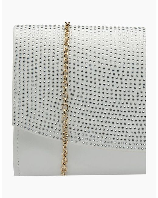 Lotus Gray Trance Clutch Bag