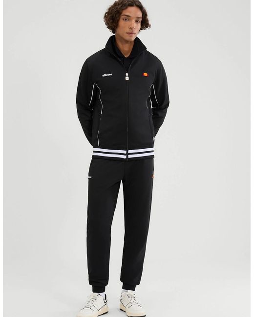 Ellesse Black Milan Track Jacket for men