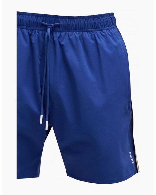 Boss Blue Iconic Swim Shorts for men
