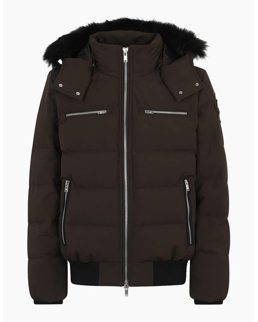 Moose Knuckles Black Cloud Neoshear Bomber for men