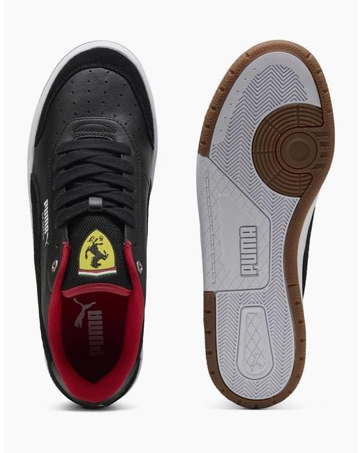 PUMA Black Ferrari Ca Match Low Top Trainers for men