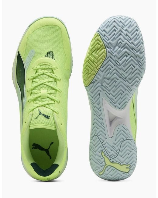 PUMA Green Accelerate Turbo 4 Handball Trainers for men
