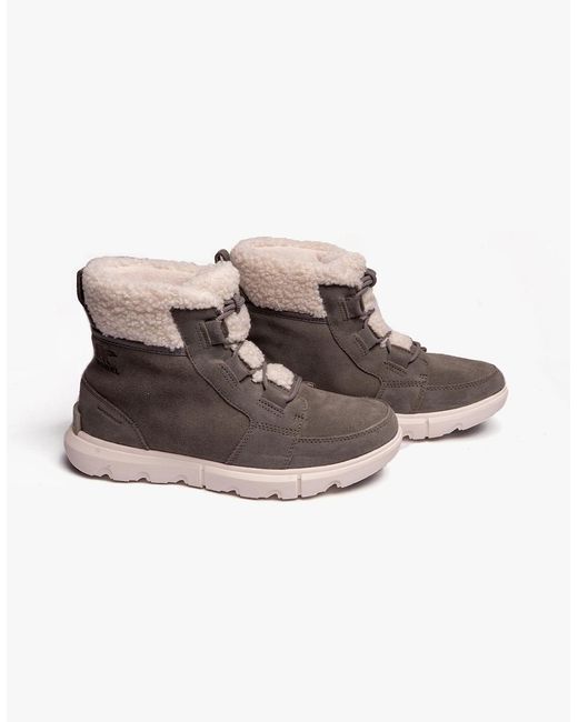 Sorel Gray Explorer Next Carnival Snow Boots Quarry