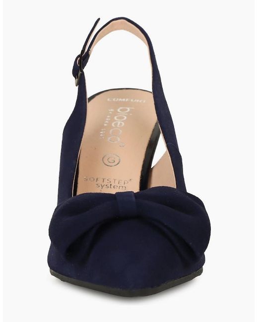 Bioeco Blue Paloma Court Shoes