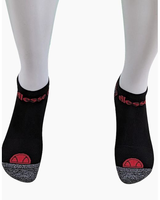 Ellesse Blue Low Cut Socks 3 Pack Regular Soft Cotton Gym Sports Trainer Socks for men