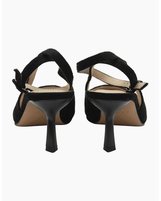 Ravel Black Catrine Slingback Court Shoes